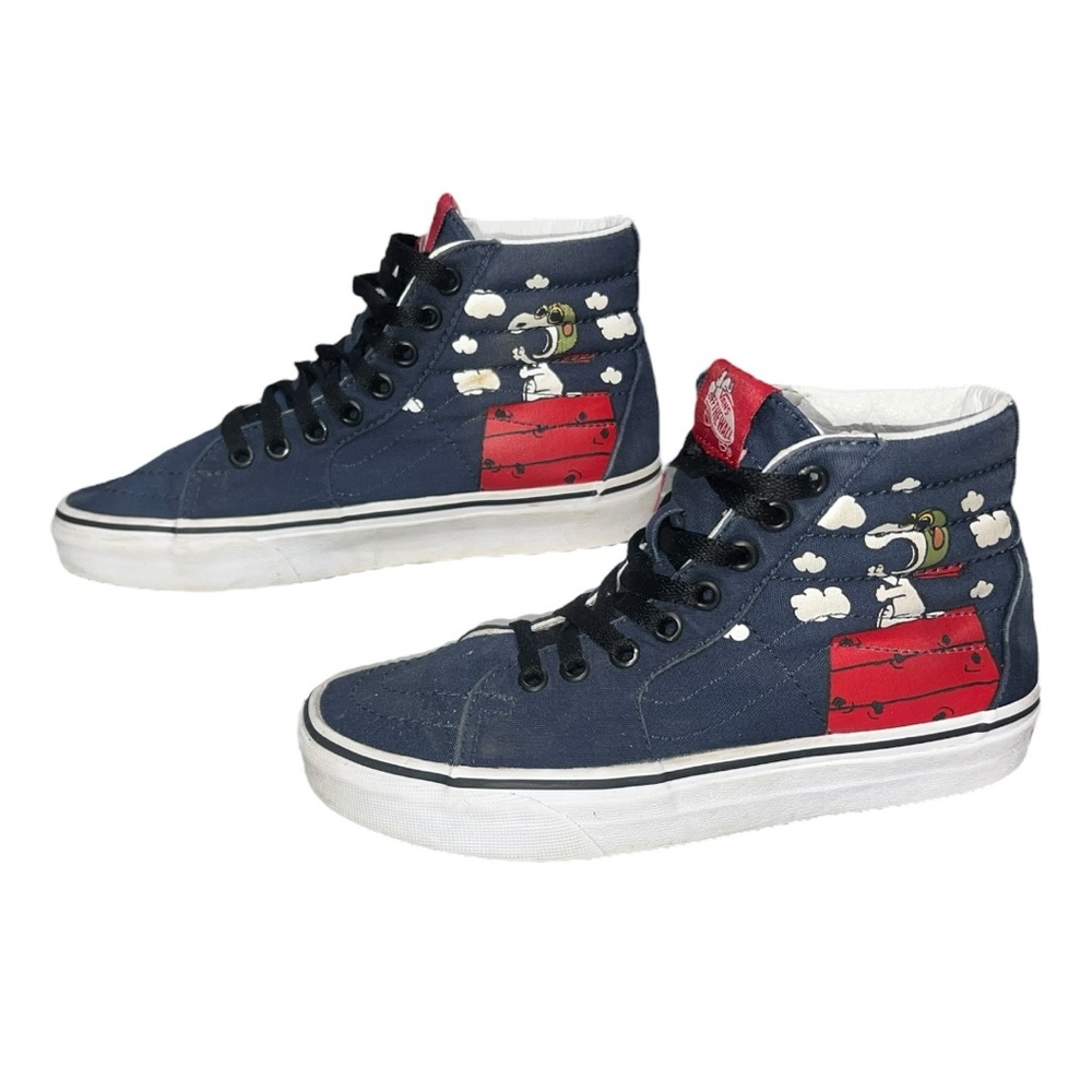 🛹 Vans Sk8-Hi Peanuts‎ Snoopy Flying Ace Sneakers Women’s 6